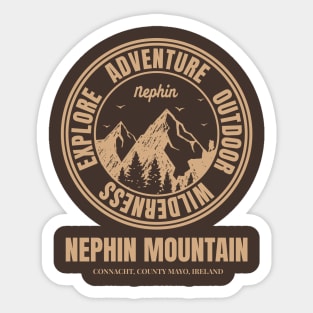 Mountain Hike In Nephin Ireland, Hiker’s HikingTrails Sticker